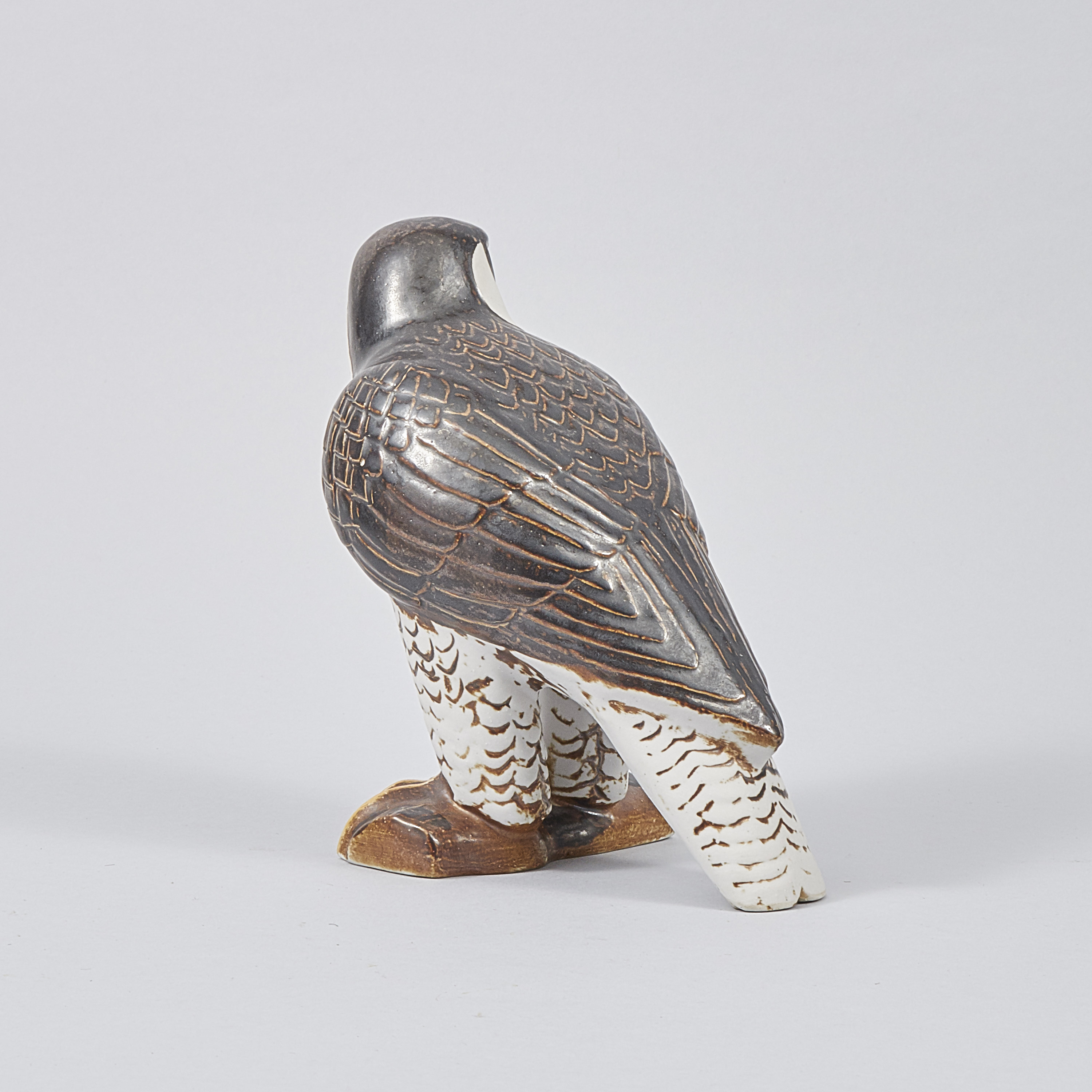 Skulptur, Lisa Larson (f. 1931), Pilgrimsfalk, WWF, för NK, 1700